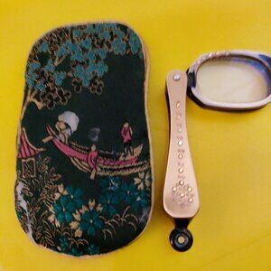 Vintage 1950's Folding Opera Glasses  with case